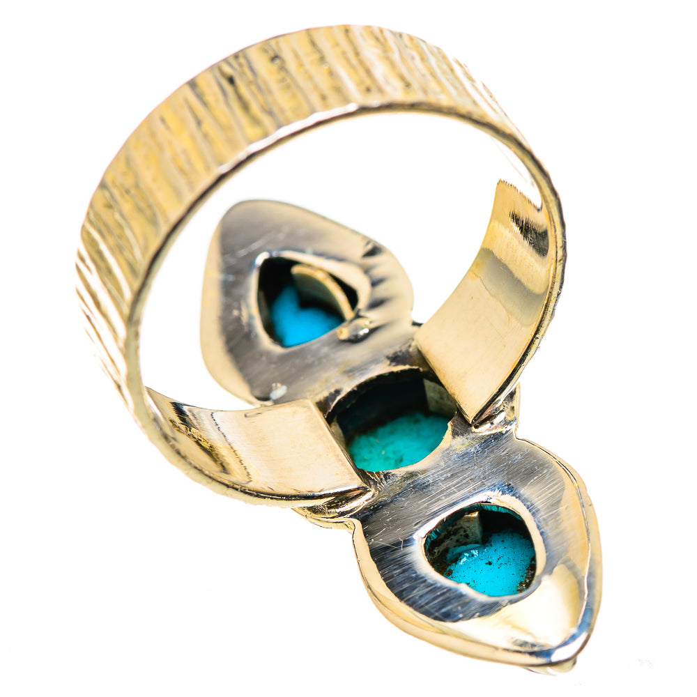 Sleeping Beauty Turquoise Rings handcrafted by Ana Silver Co - RING131042 - Photo 3