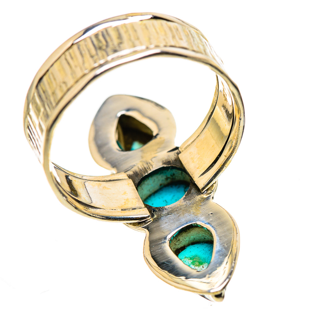 Sleeping Beauty Turquoise Rings handcrafted by Ana Silver Co - RING131056 - Photo 3
