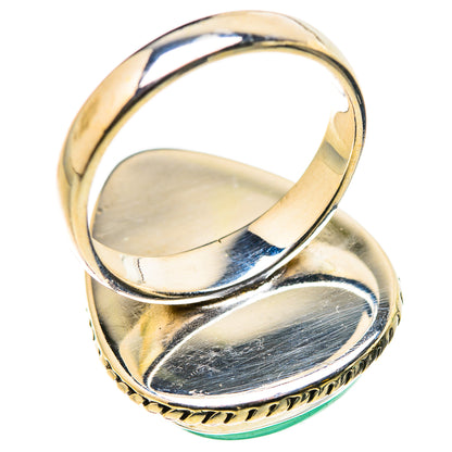 Green Moonstone Rings handcrafted by Ana Silver Co - RING131061 - Photo 3