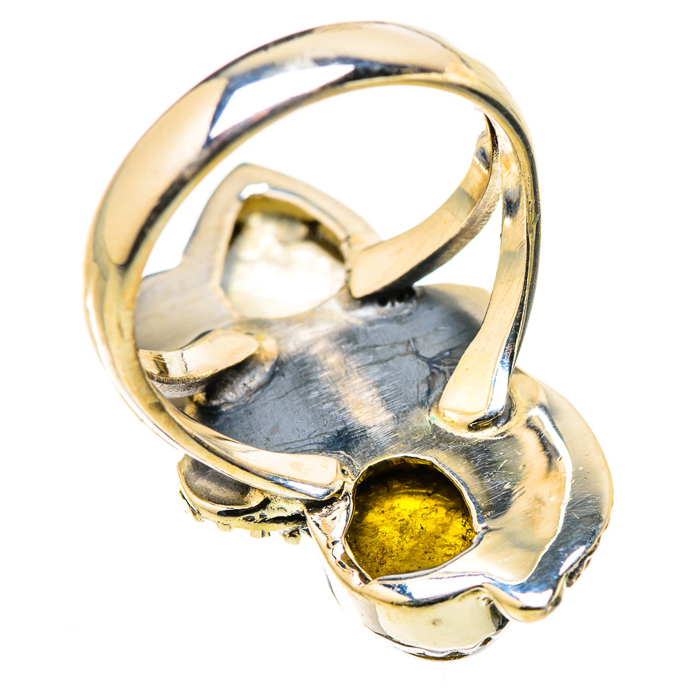 Rainbow Moonstone Rings handcrafted by Ana Silver Co - RING131062 - Photo 3