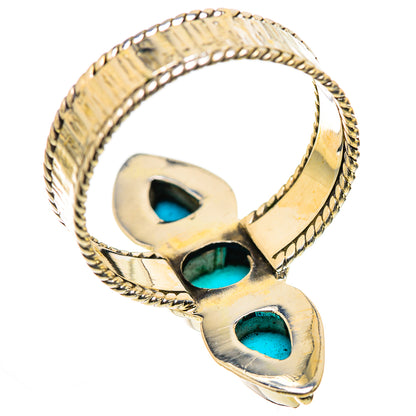 Sleeping Beauty Turquoise Rings handcrafted by Ana Silver Co - RING131068 - Photo 3