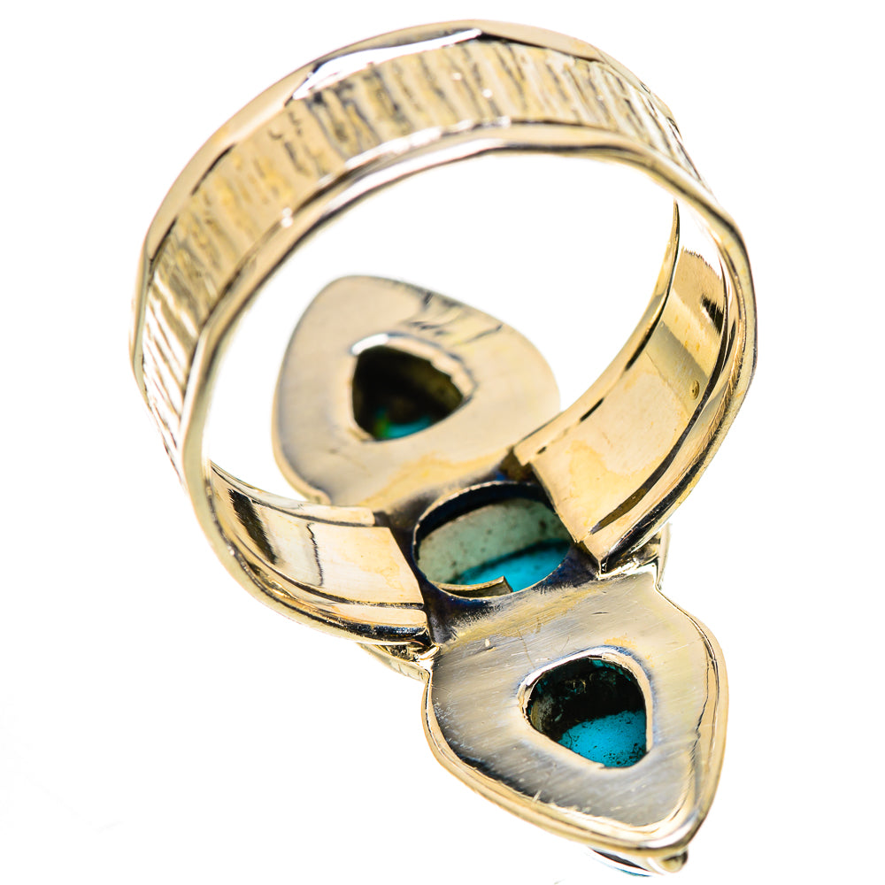 Sleeping Beauty Turquoise Rings handcrafted by Ana Silver Co - RING131085 - Photo 3