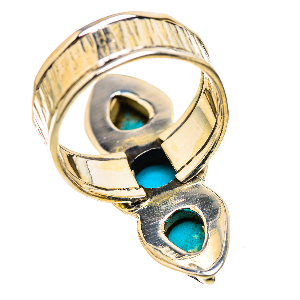 Sleeping Beauty Turquoise Rings handcrafted by Ana Silver Co - RING131087 - Photo 3