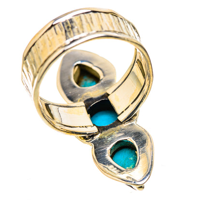 Sleeping Beauty Turquoise Rings handcrafted by Ana Silver Co - RING131087 - Photo 3