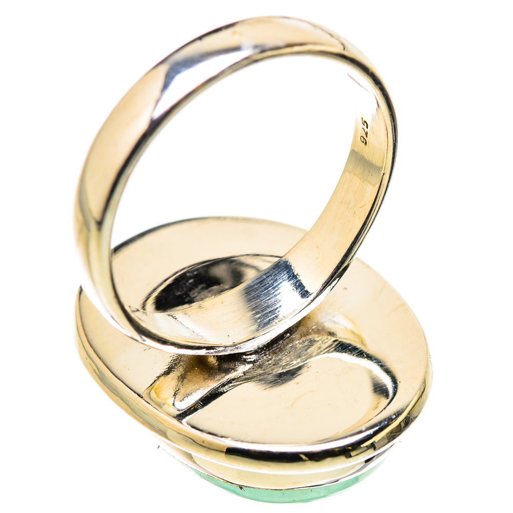 Green Moonstone Rings handcrafted by Ana Silver Co - RING131090 - Photo 3