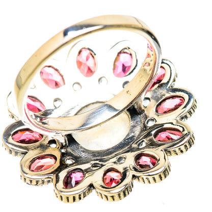 Rainbow Moonstone Rings handcrafted by Ana Silver Co - RING131092 - Photo 3