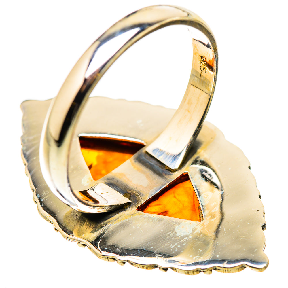 Baltic Amber Rings handcrafted by Ana Silver Co - RING131099 - Photo 3