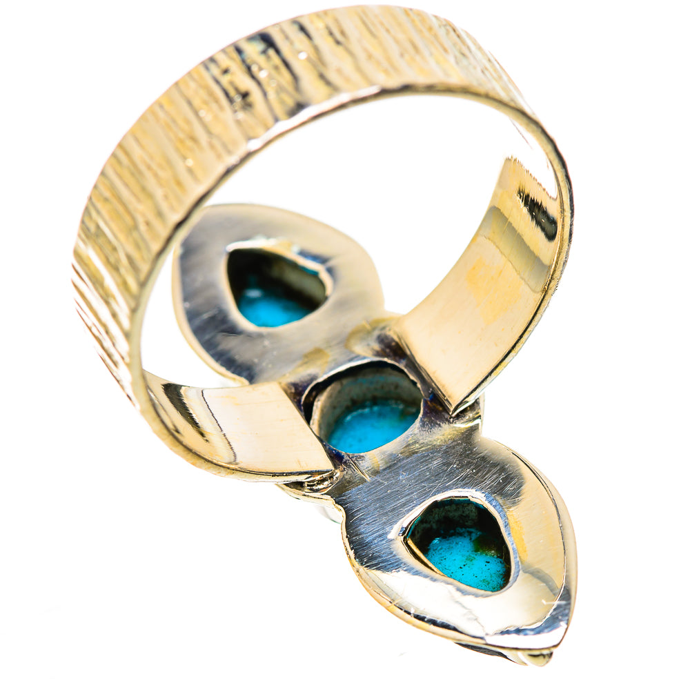 Sleeping Beauty Turquoise Rings handcrafted by Ana Silver Co - RING131102 - Photo 3