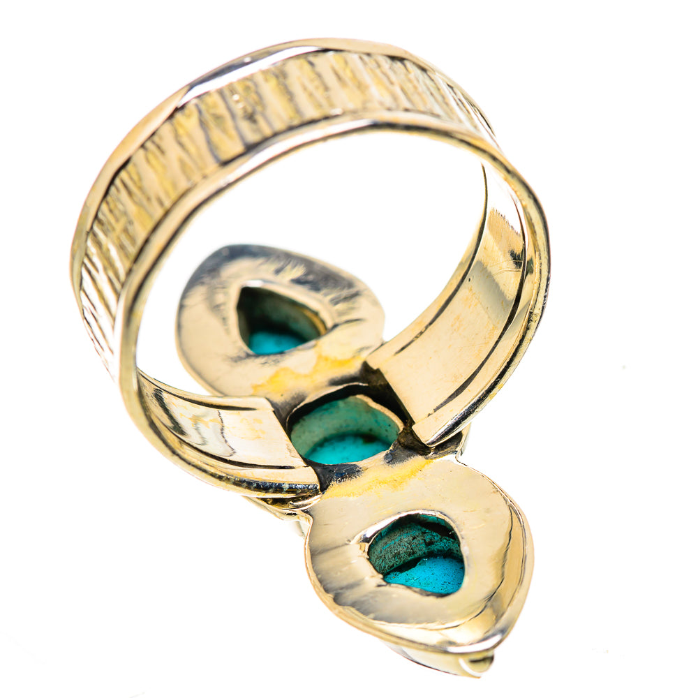 Sleeping Beauty Turquoise Rings handcrafted by Ana Silver Co - RING131109 - Photo 3