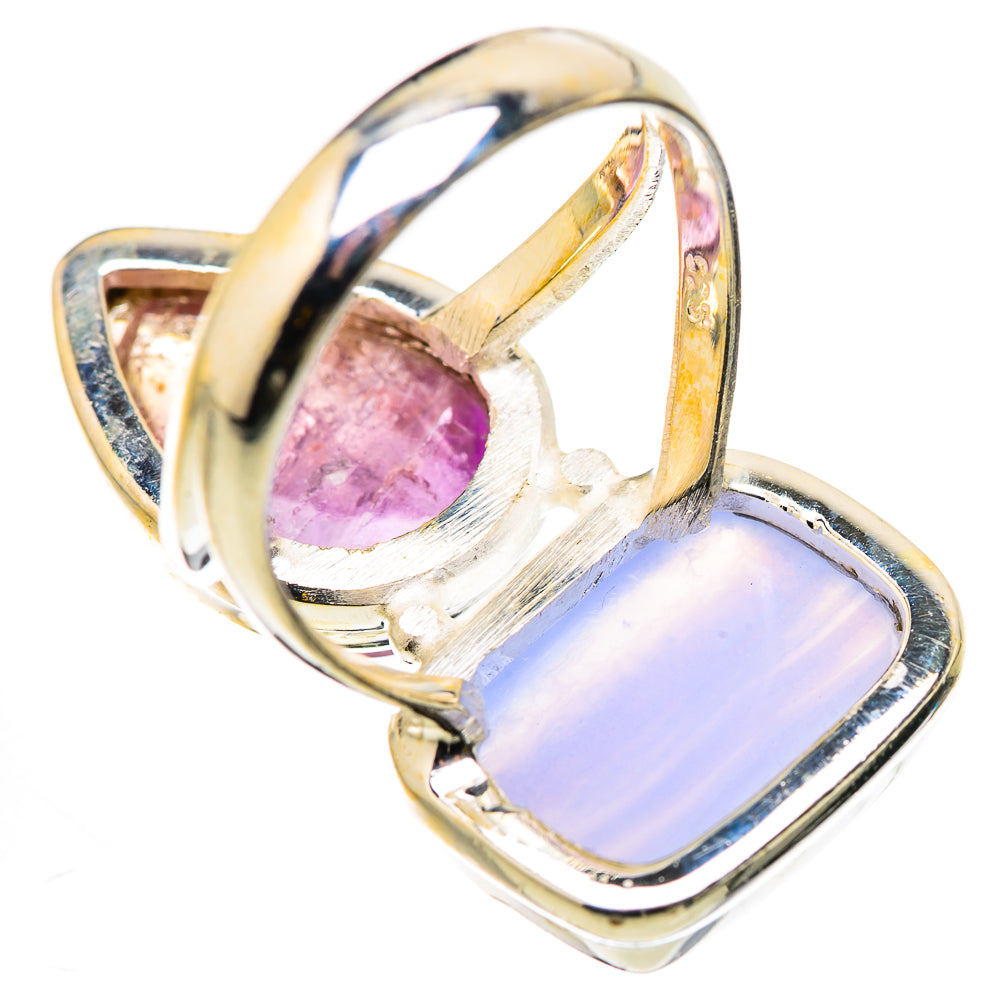 Blue Lace Agate Rings handcrafted by Ana Silver Co - RING131115 - Photo 3