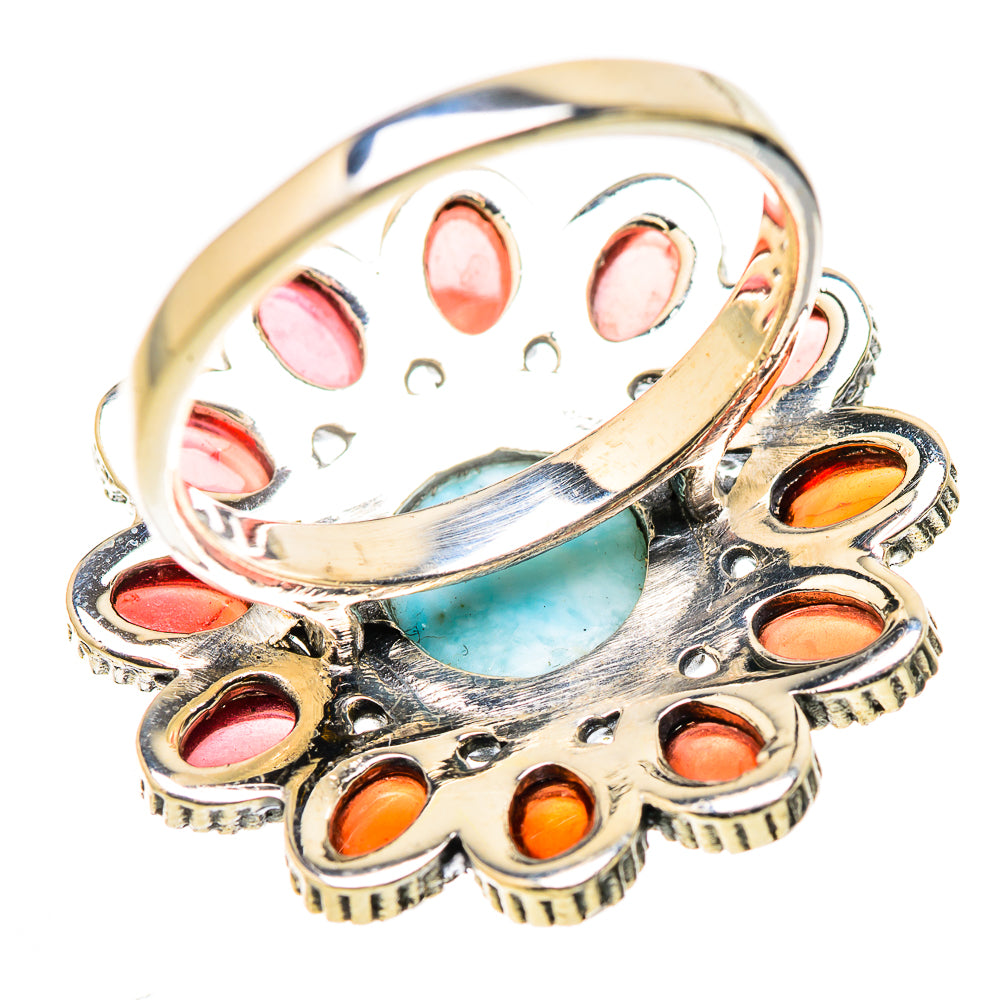 Larimar Rings handcrafted by Ana Silver Co - RING131118 - Photo 3