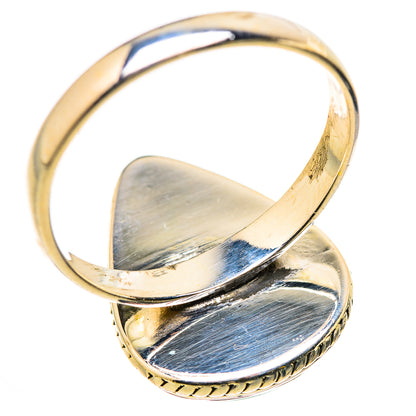 Green Moonstone Rings handcrafted by Ana Silver Co - RING131121 - Photo 3