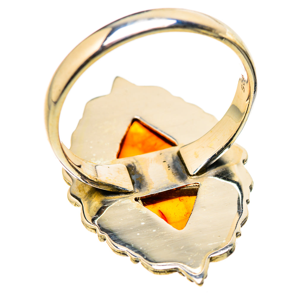 Baltic Amber Rings handcrafted by Ana Silver Co - RING131123 - Photo 3