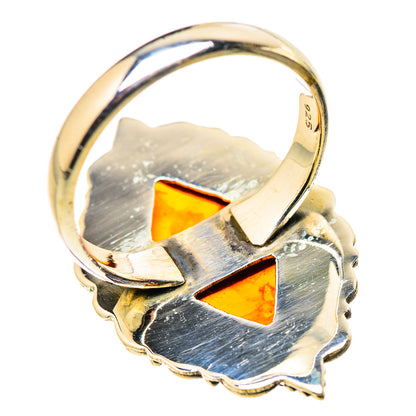 Baltic Amber Rings handcrafted by Ana Silver Co - RING131132 - Photo 3
