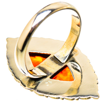 Baltic Amber Rings handcrafted by Ana Silver Co - RING131133 - Photo 3