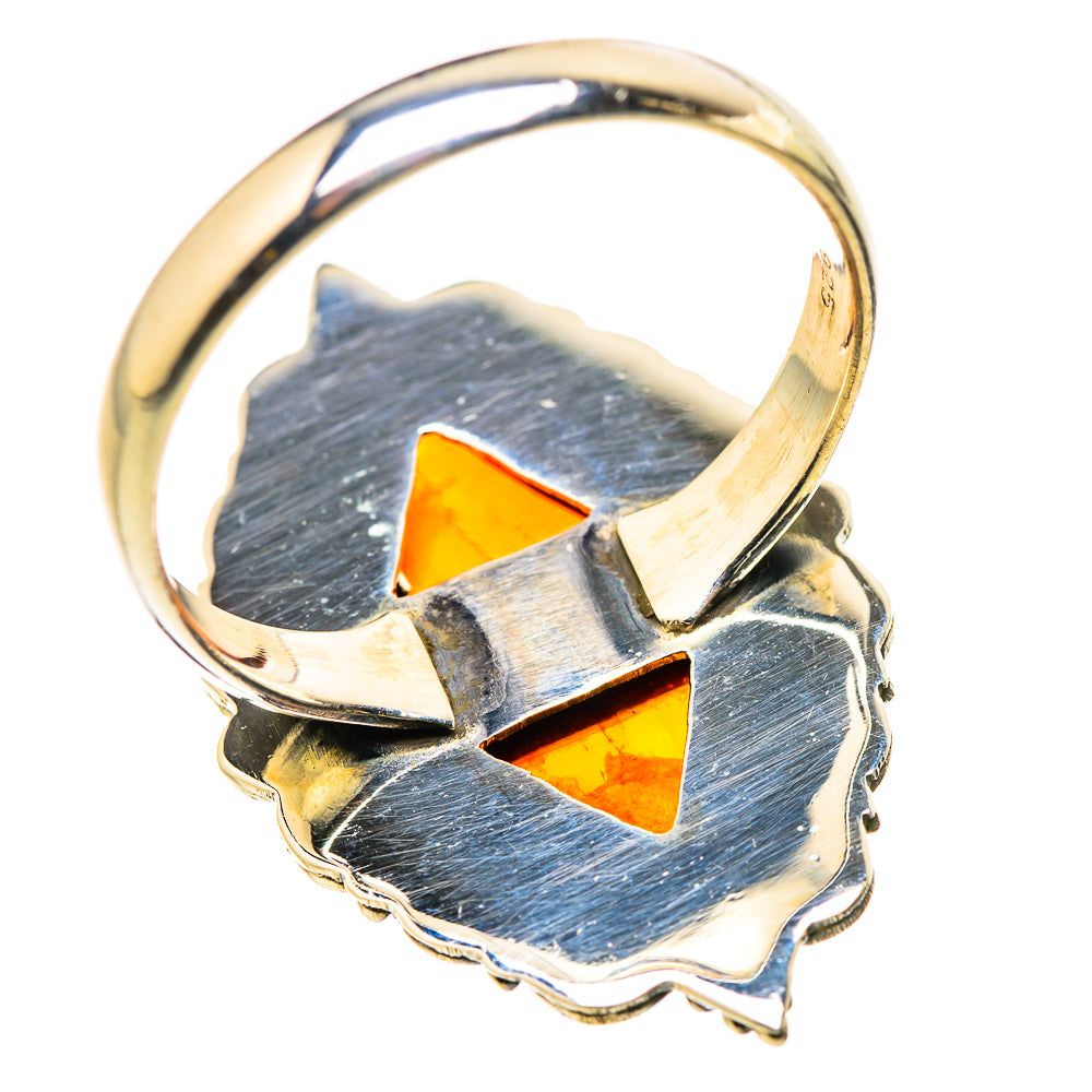 Baltic Amber Rings handcrafted by Ana Silver Co - RING131137 - Photo 3