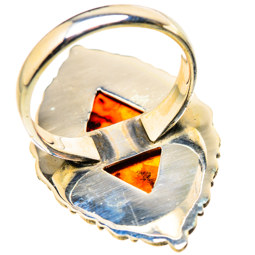Baltic Amber Rings handcrafted by Ana Silver Co - RING131138 - Photo 3