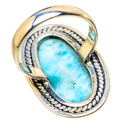 Larimar Rings handcrafted by Ana Silver Co - RING131139 - Photo 3