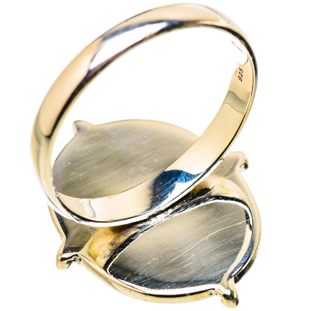 Green Moonstone Rings handcrafted by Ana Silver Co - RING131141 - Photo 3