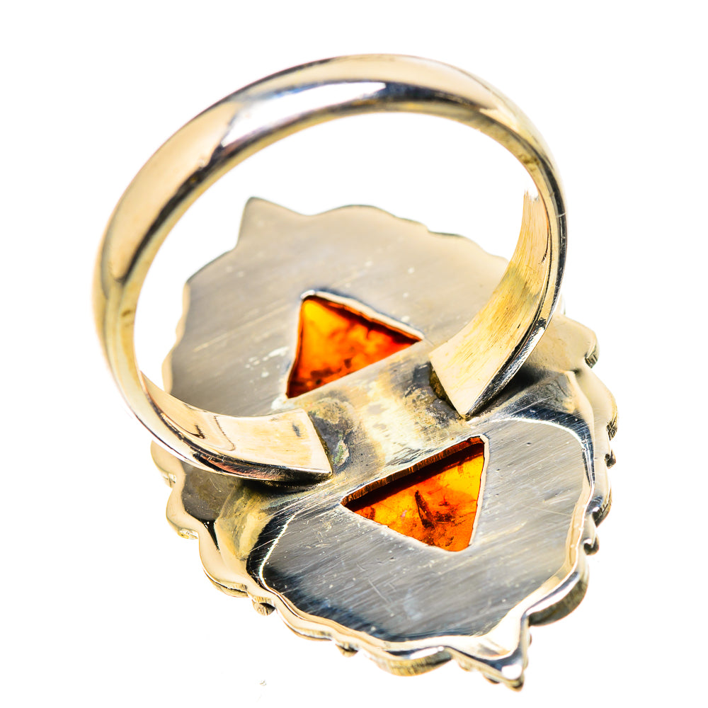 Baltic Amber Rings handcrafted by Ana Silver Co - RING131147 - Photo 3