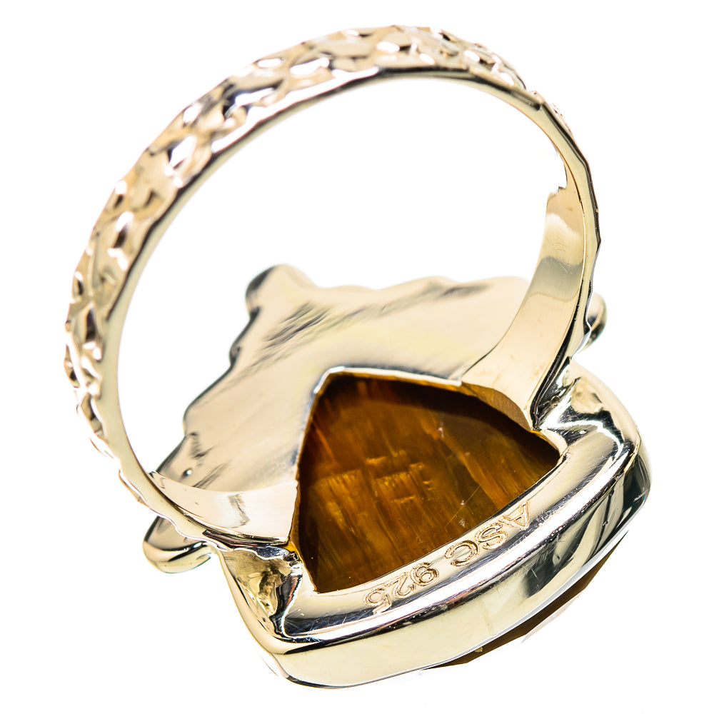 Tiger Eye Rings handcrafted by Ana Silver Co - RING131155 - Photo 3