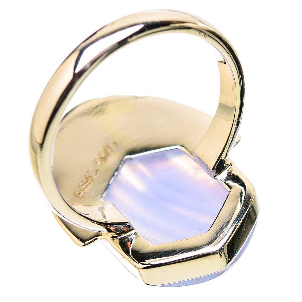 Blue Lace Agate Rings handcrafted by Ana Silver Co - RING131168 - Photo 3