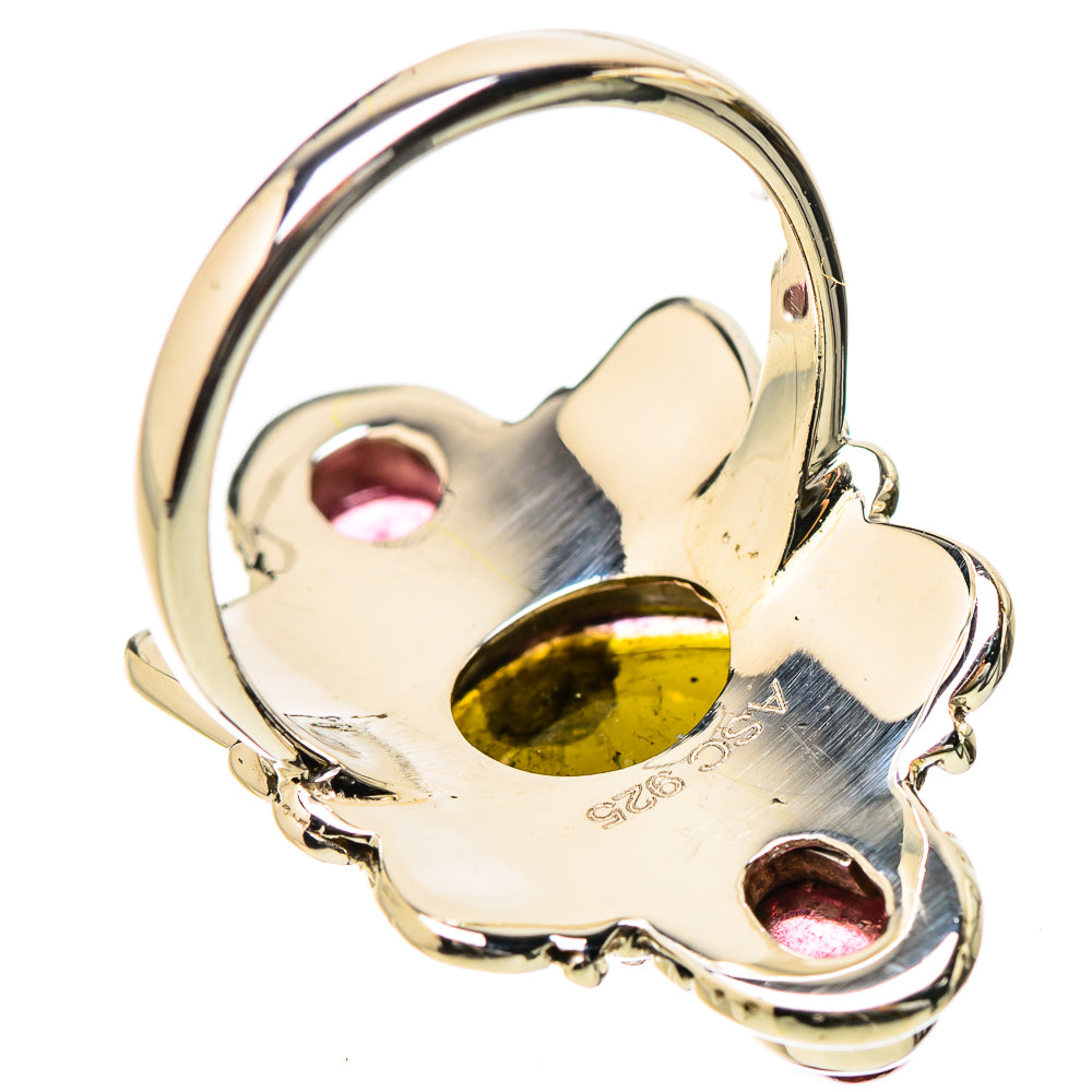 Watermelon Tourmaline Rings handcrafted by Ana Silver Co - RING131170 - Photo 3