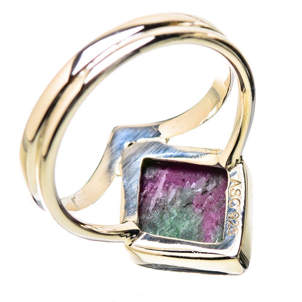 Ruby Zoisite Rings handcrafted by Ana Silver Co - RING131171 - Photo 3