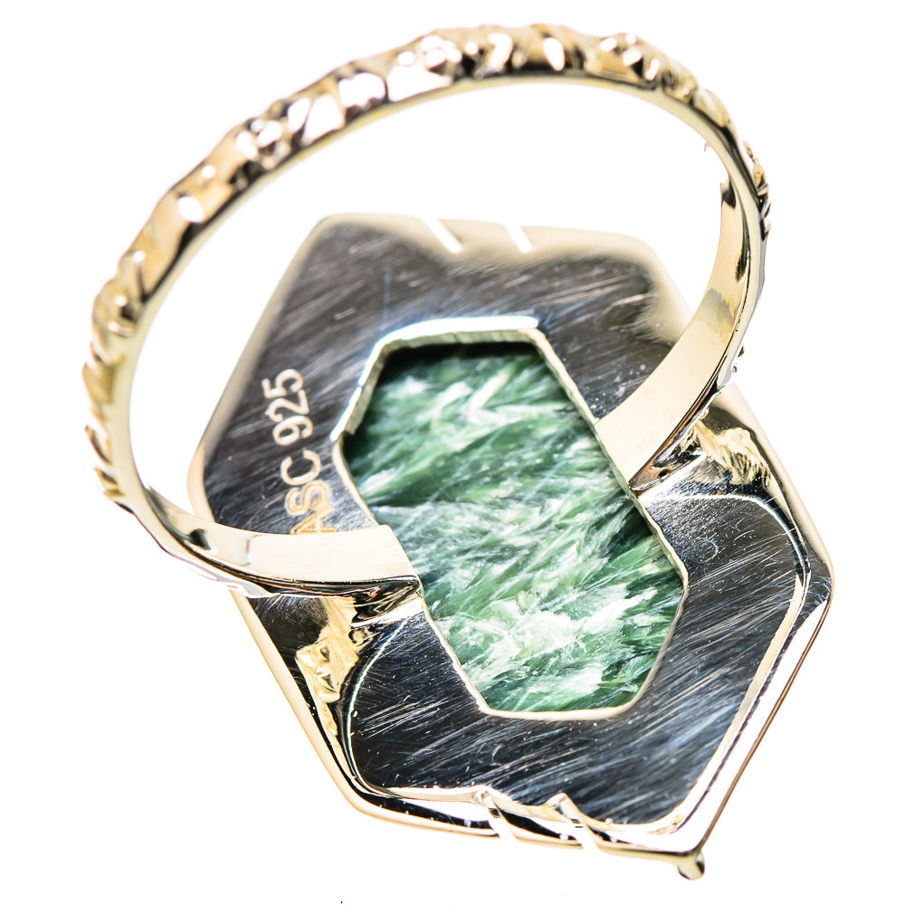 Seraphinite Rings handcrafted by Ana Silver Co - RING131177 - Photo 3