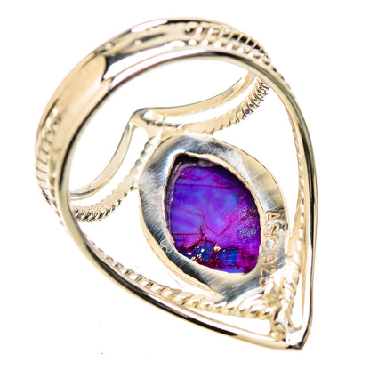 Purple Copper Composite Turquoise Rings handcrafted by Ana Silver Co - RING131182 - Photo 3
