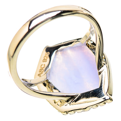 Blue Lace Agate Rings handcrafted by Ana Silver Co - RING131188 - Photo 3