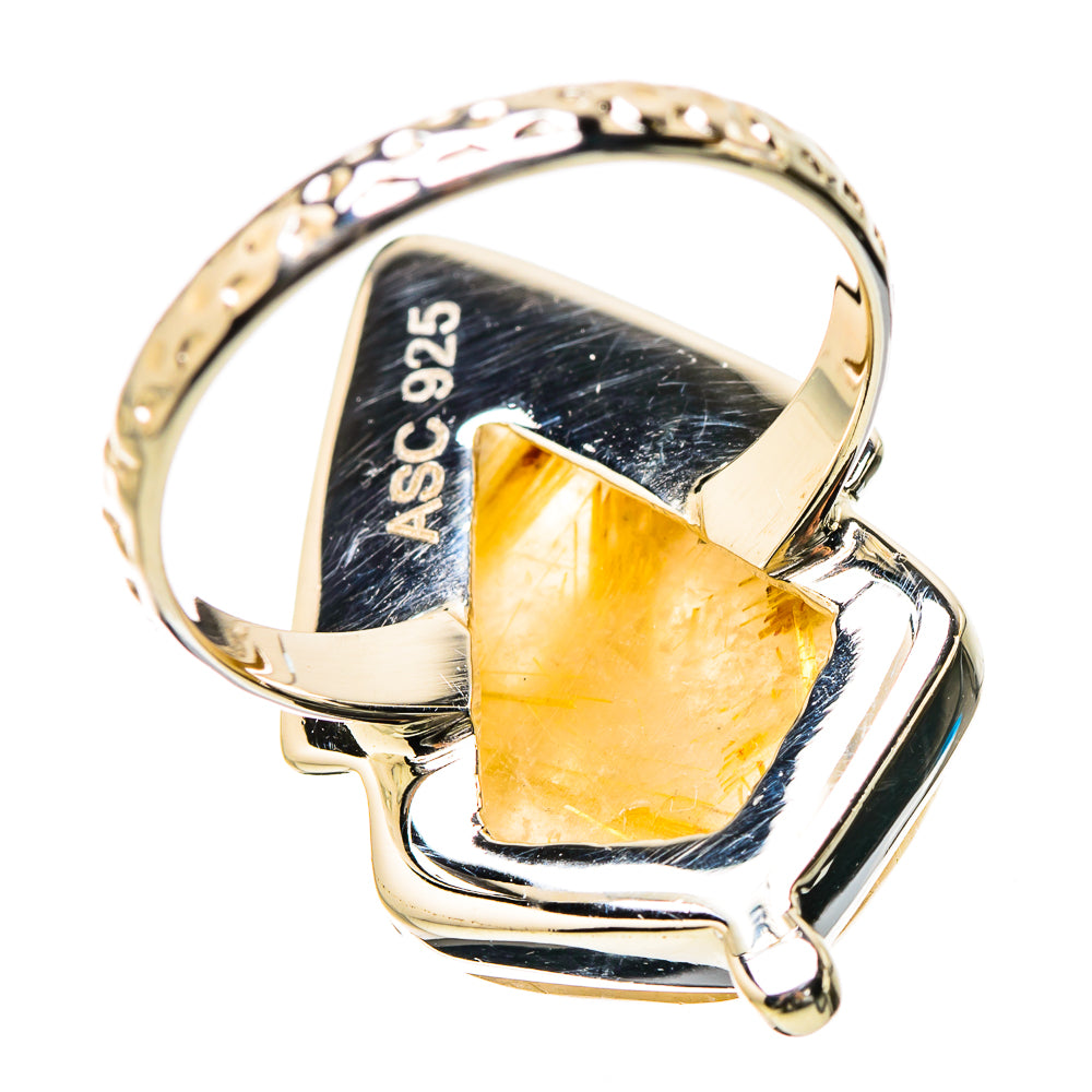 Rutilated Quartz Rings handcrafted by Ana Silver Co - RING131189 - Photo 3