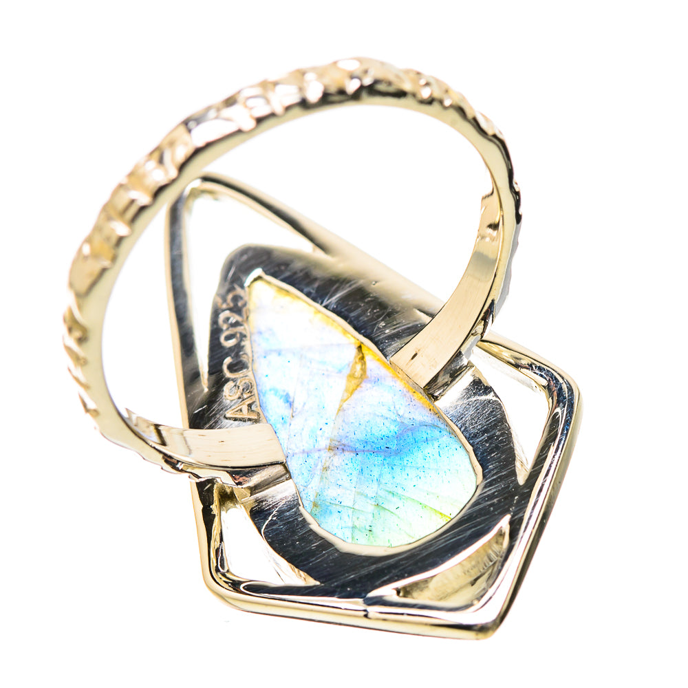 Labradorite Rings handcrafted by Ana Silver Co - RING131220 - Photo 3