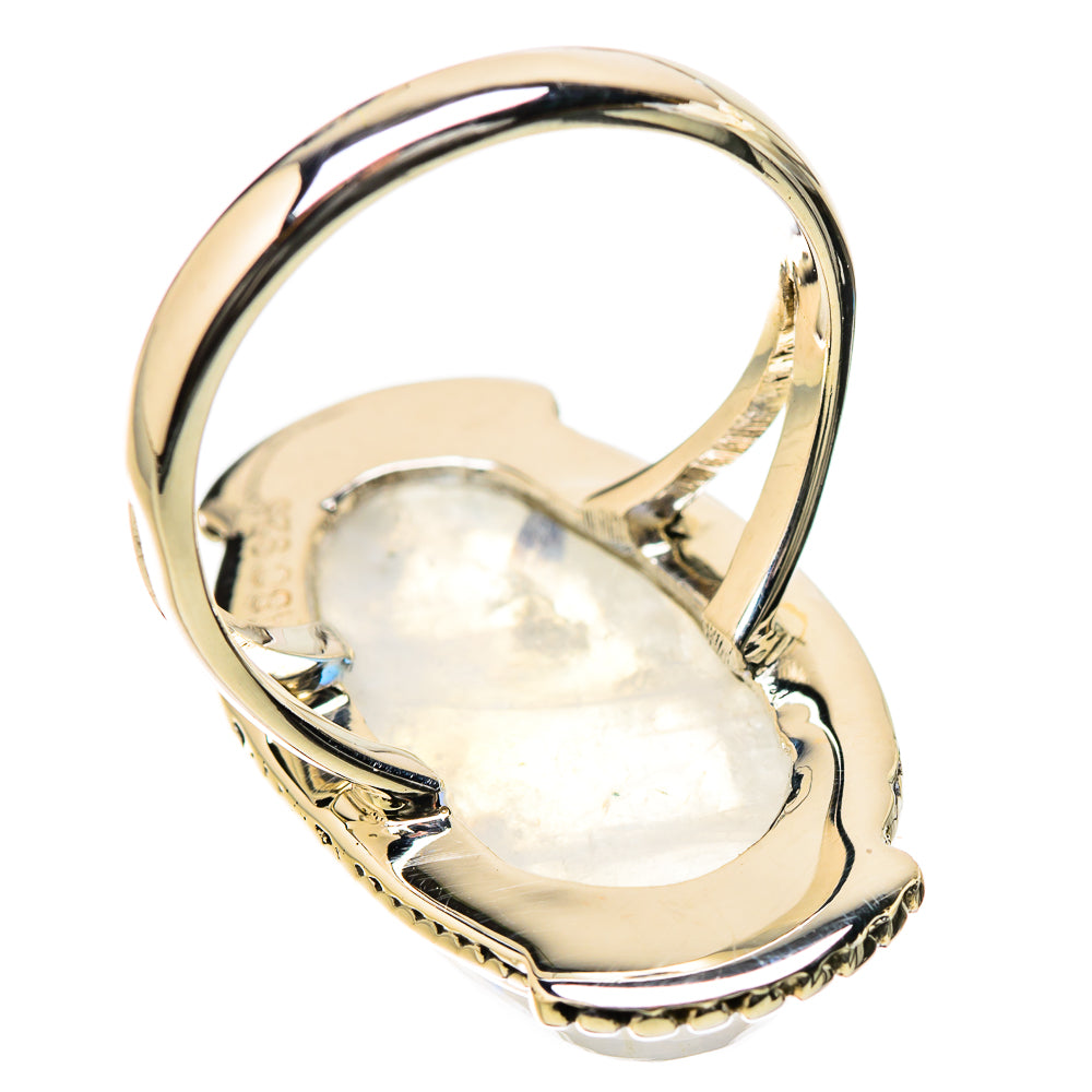 Rainbow Moonstone Rings handcrafted by Ana Silver Co - RING131242 - Photo 3