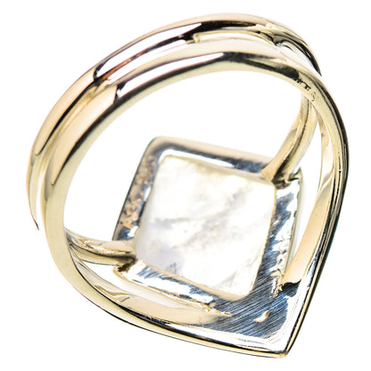 Rainbow Moonstone Rings handcrafted by Ana Silver Co - RING131243 - Photo 3