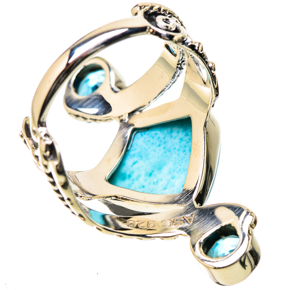 Larimar Rings handcrafted by Ana Silver Co - RING131253 - Photo 3