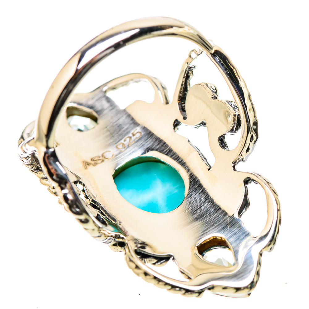 Larimar Rings handcrafted by Ana Silver Co - RING131258 - Photo 3