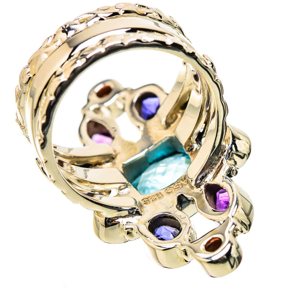 Blue Topaz Rings handcrafted by Ana Silver Co - RING131287 - Photo 3