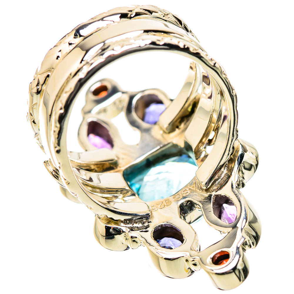Blue Topaz Rings handcrafted by Ana Silver Co - RING131289 - Photo 3
