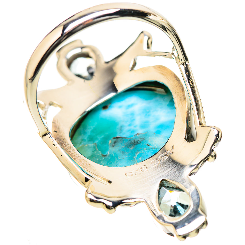 Larimar Rings handcrafted by Ana Silver Co - RING131290 - Photo 3