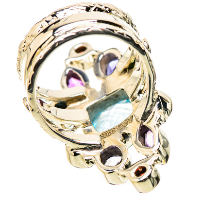 Blue Topaz Rings handcrafted by Ana Silver Co - RING131299 - Photo 3