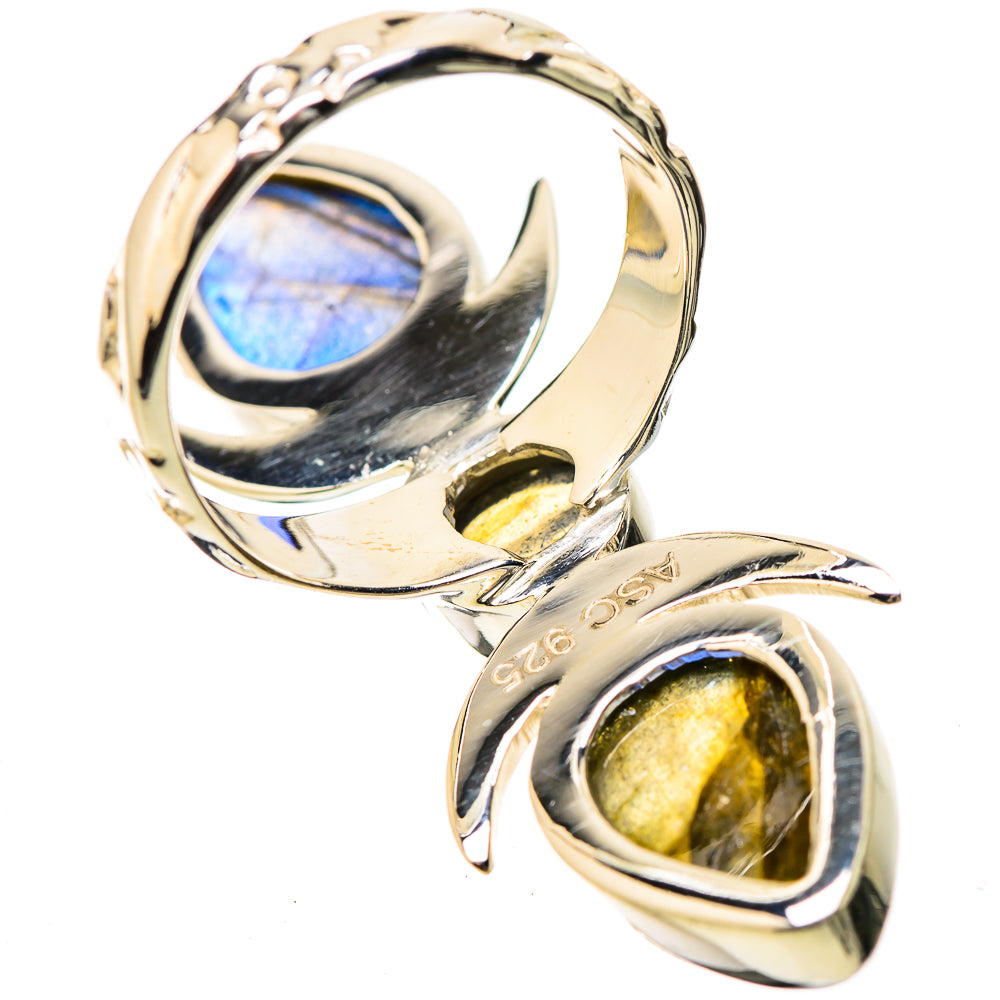 Labradorite Rings handcrafted by Ana Silver Co - RING131302 - Photo 3