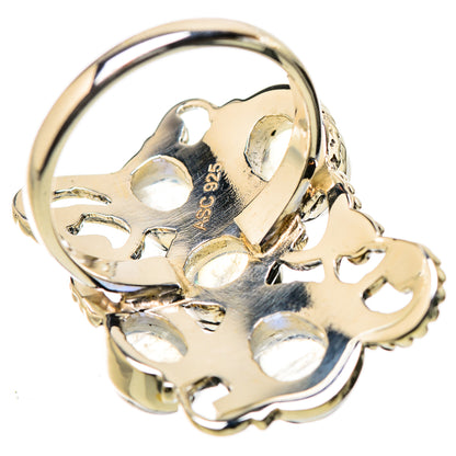 Rainbow Moonstone Rings handcrafted by Ana Silver Co - RING131308 - Photo 3