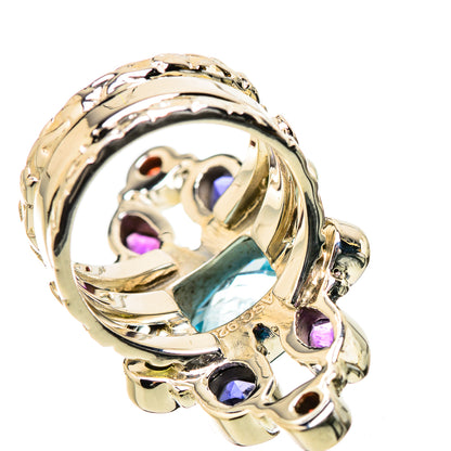 Blue Topaz Rings handcrafted by Ana Silver Co - RING131312 - Photo 3