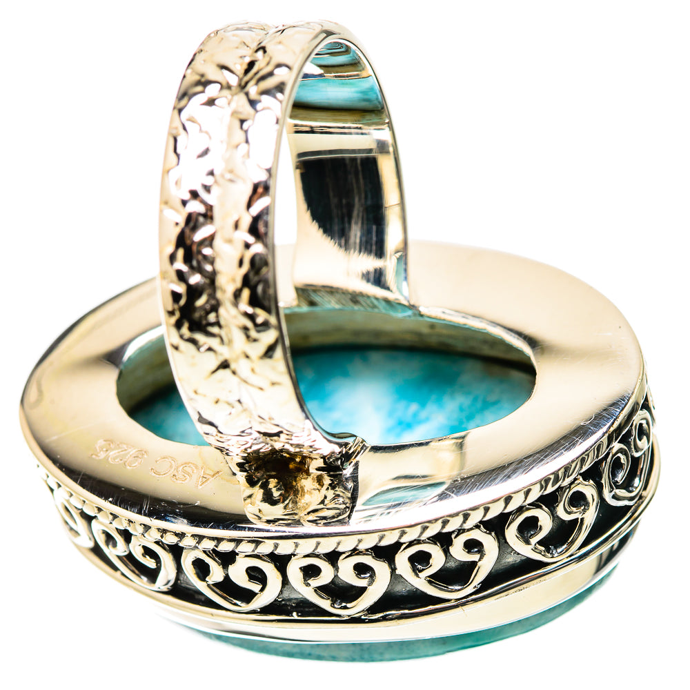 Larimar Rings handcrafted by Ana Silver Co - RING131314 - Photo 3