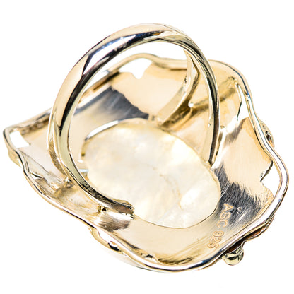 Rainbow Moonstone Rings handcrafted by Ana Silver Co - RING131325 - Photo 3
