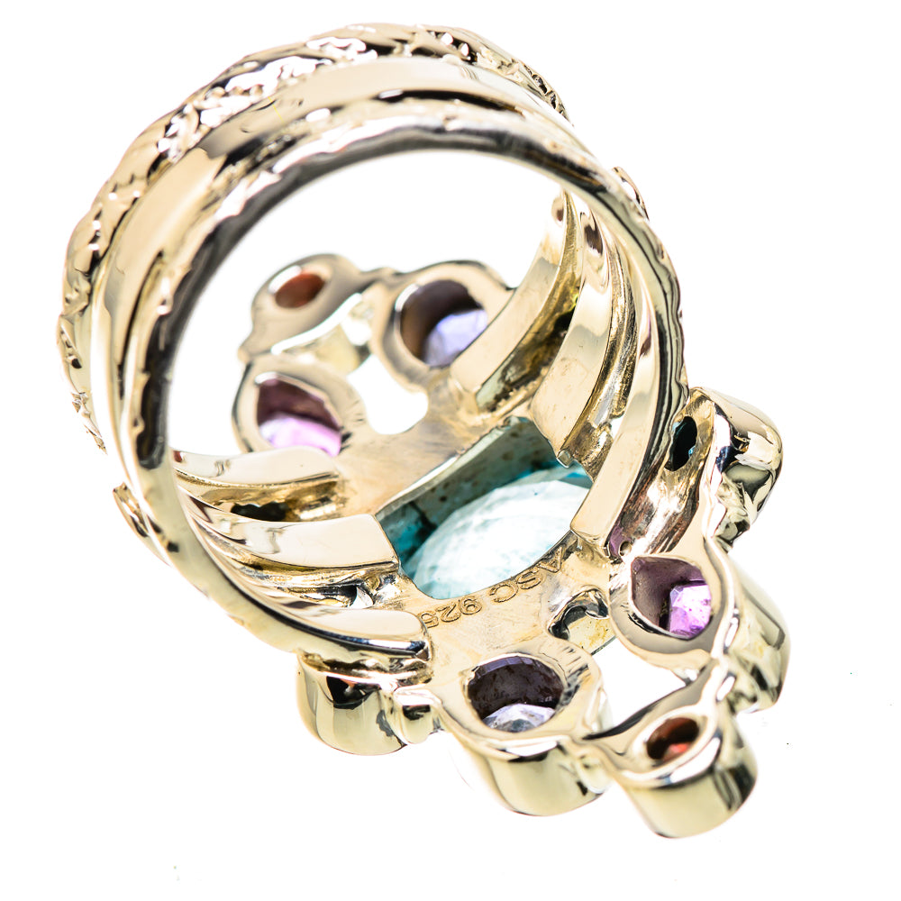 Blue Topaz Rings handcrafted by Ana Silver Co - RING131328 - Photo 3