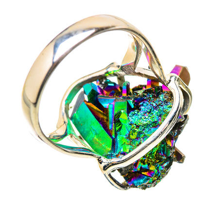 Titanium Sunshine Druzy Rings handcrafted by Ana Silver Co - RING131339 - Photo 3