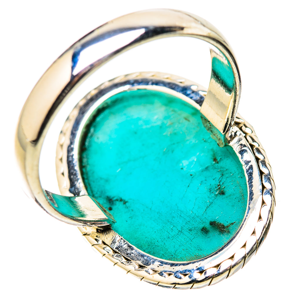 Peruvian Amazonite Rings handcrafted by Ana Silver Co - RING131359 - Photo 3