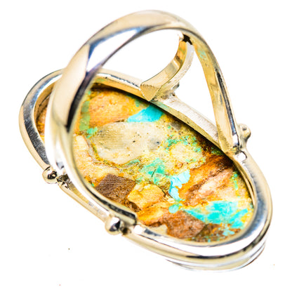 Kingman Mohave Turquoise Rings handcrafted by Ana Silver Co - RING131409 - Photo 3